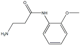 3-amino-N-(2-methoxyphenyl)propanamide 结构式