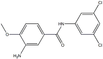 3-amino-N-(3,5-dichlorophenyl)-4-methoxybenzamide 结构式