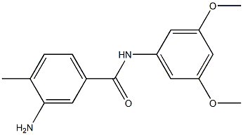 3-amino-N-(3,5-dimethoxyphenyl)-4-methylbenzamide 结构式