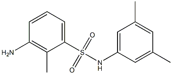 3-amino-N-(3,5-dimethylphenyl)-2-methylbenzene-1-sulfonamide 结构式