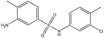 3-amino-N-(3-chloro-4-methylphenyl)-4-methylbenzene-1-sulfonamide 结构式