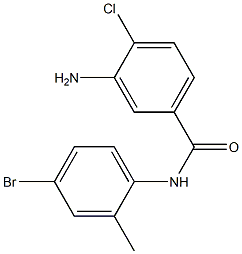 3-amino-N-(4-bromo-2-methylphenyl)-4-chlorobenzamide 结构式