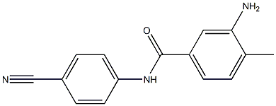 3-amino-N-(4-cyanophenyl)-4-methylbenzamide 结构式