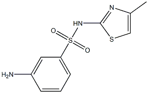 3-amino-N-(4-methyl-1,3-thiazol-2-yl)benzene-1-sulfonamide 结构式