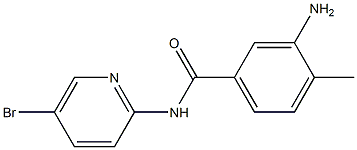 3-amino-N-(5-bromopyridin-2-yl)-4-methylbenzamide 结构式