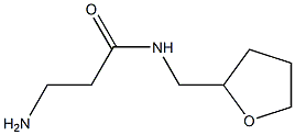 3-amino-N-(tetrahydrofuran-2-ylmethyl)propanamide 结构式