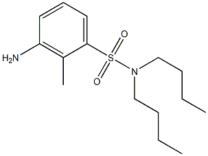 3-amino-N,N-dibutyl-2-methylbenzene-1-sulfonamide 结构式