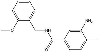 3-amino-N-[(2-methoxyphenyl)methyl]-4-methylbenzamide 结构式