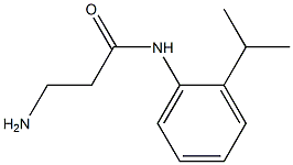 3-amino-N-[2-(propan-2-yl)phenyl]propanamide 结构式