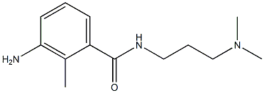 3-amino-N-[3-(dimethylamino)propyl]-2-methylbenzamide 结构式