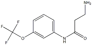 3-amino-N-[3-(trifluoromethoxy)phenyl]propanamide 结构式