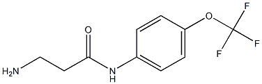 3-amino-N-[4-(trifluoromethoxy)phenyl]propanamide 结构式