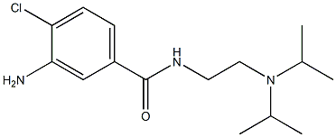 3-amino-N-{2-[bis(propan-2-yl)amino]ethyl}-4-chlorobenzamide 结构式