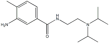 3-amino-N-{2-[bis(propan-2-yl)amino]ethyl}-4-methylbenzamide 结构式