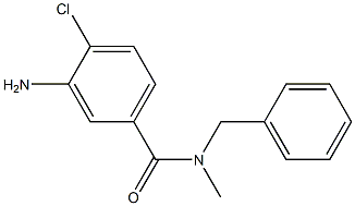 3-amino-N-benzyl-4-chloro-N-methylbenzamide 结构式