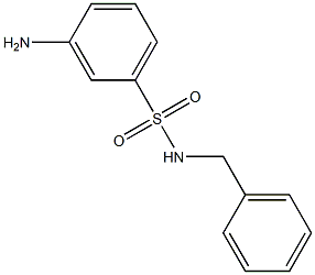 3-amino-N-benzylbenzene-1-sulfonamide 结构式