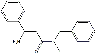 3-amino-N-benzyl-N-methyl-3-phenylpropanamide 结构式
