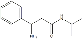 3-amino-N-isopropyl-3-phenylpropanamide 结构式