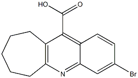 3-bromo-6H,7H,8H,9H,10H-cyclohepta[b]quinoline-11-carboxylic acid 结构式