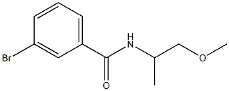 3-bromo-N-(2-methoxy-1-methylethyl)benzamide 结构式