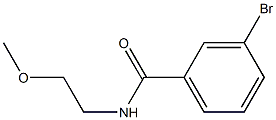 3-bromo-N-(2-methoxyethyl)benzamide 结构式