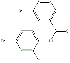 3-bromo-N-(4-bromo-2-fluorophenyl)benzamide 结构式