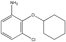 3-chloro-2-(cyclohexyloxy)aniline 结构式