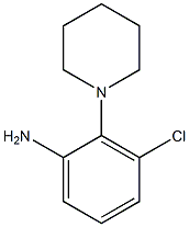 3-chloro-2-piperidin-1-ylaniline 结构式