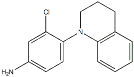 3-chloro-4-(1,2,3,4-tetrahydroquinolin-1-yl)aniline 结构式