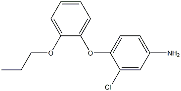 3-chloro-4-(2-propoxyphenoxy)aniline 结构式