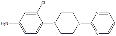 3-chloro-4-[4-(pyrimidin-2-yl)piperazin-1-yl]aniline 结构式