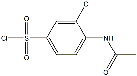 3-chloro-4-acetamidobenzene-1-sulfonyl chloride 结构式