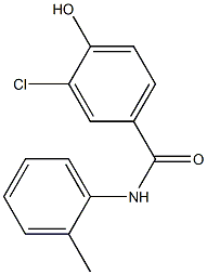 3-chloro-4-hydroxy-N-(2-methylphenyl)benzamide 结构式