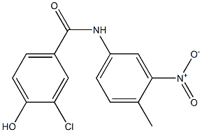 3-chloro-4-hydroxy-N-(4-methyl-3-nitrophenyl)benzamide 结构式