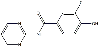 3-chloro-4-hydroxy-N-(pyrimidin-2-yl)benzamide 结构式