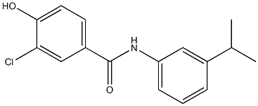 3-chloro-4-hydroxy-N-[3-(propan-2-yl)phenyl]benzamide 结构式
