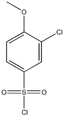 3-chloro-4-methoxybenzene-1-sulfonyl chloride 结构式