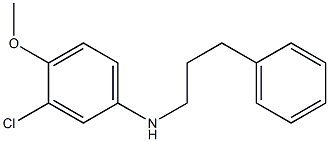 3-chloro-4-methoxy-N-(3-phenylpropyl)aniline 结构式