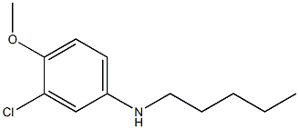 3-chloro-4-methoxy-N-pentylaniline 结构式