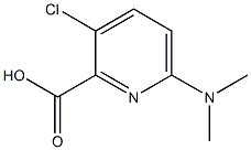 3-chloro-6-(dimethylamino)pyridine-2-carboxylic acid 结构式
