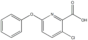 3-chloro-6-phenoxypyridine-2-carboxylic acid 结构式