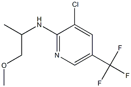 3-chloro-N-(1-methoxypropan-2-yl)-5-(trifluoromethyl)pyridin-2-amine 结构式