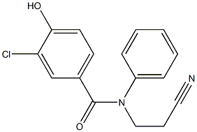 3-chloro-N-(2-cyanoethyl)-4-hydroxy-N-phenylbenzamide 结构式
