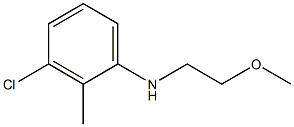 3-chloro-N-(2-methoxyethyl)-2-methylaniline 结构式