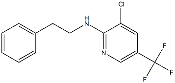 3-chloro-N-(2-phenylethyl)-5-(trifluoromethyl)pyridin-2-amine 结构式