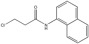 3-chloro-N-(naphthalen-1-yl)propanamide 结构式