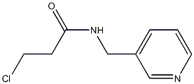 3-chloro-N-(pyridin-3-ylmethyl)propanamide 结构式