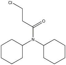 3-chloro-N,N-dicyclohexylpropanamide 结构式