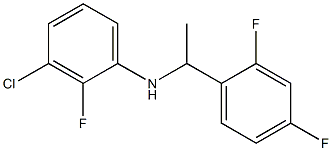 3-chloro-N-[1-(2,4-difluorophenyl)ethyl]-2-fluoroaniline 结构式