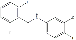 3-chloro-N-[1-(2,6-difluorophenyl)ethyl]-4-fluoroaniline 结构式